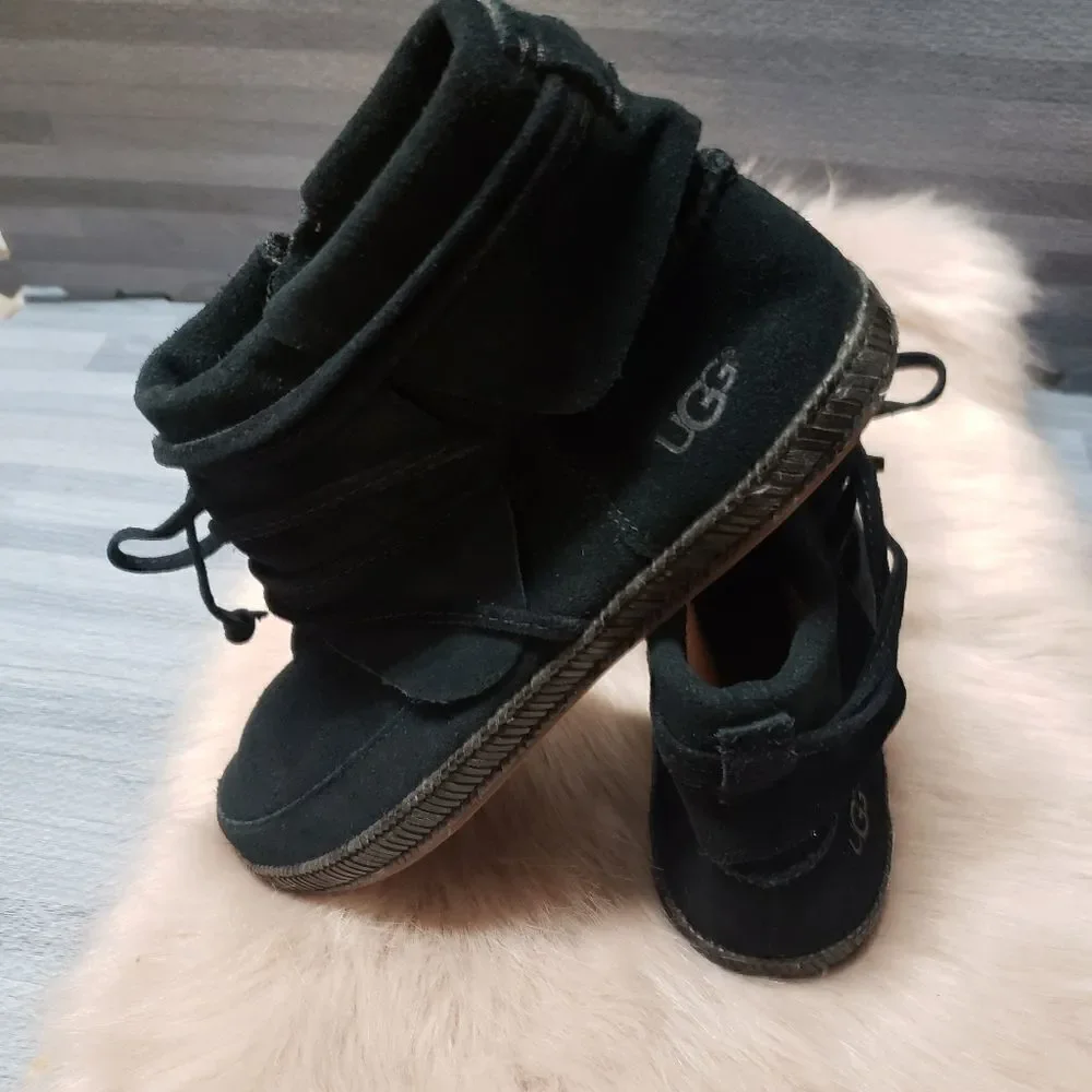 UGG Australia Black Reid Women suede shoe